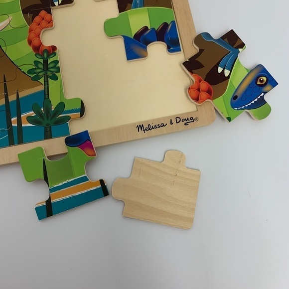 Set of 2 Jigsaw Puzzle Farm Animals and dinosaurs - Picture 5 of 11